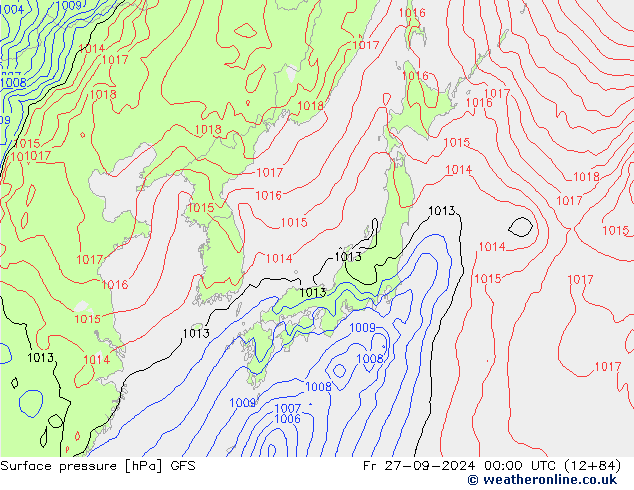 GFS: Sex 27.09.2024 00 UTC