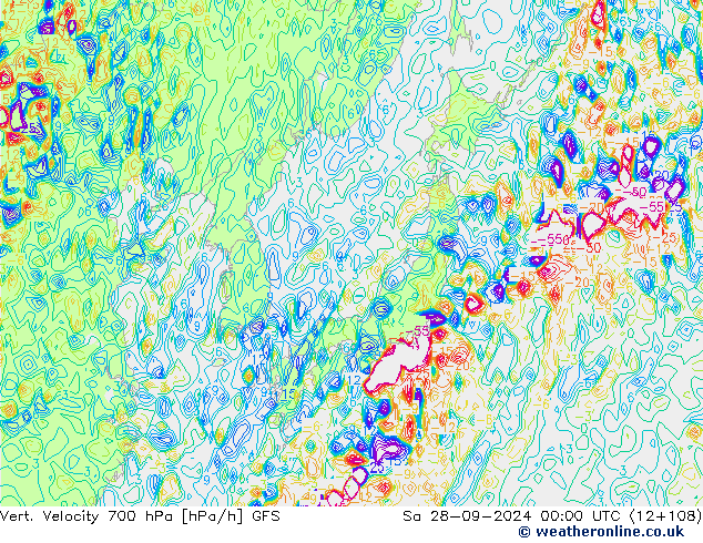 Vert. Velocity 700 hPa GFS Sa 28.09.2024 00 UTC