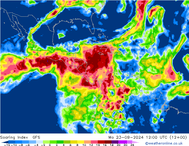 Soaring Index GFS  23.09.2024 12 UTC