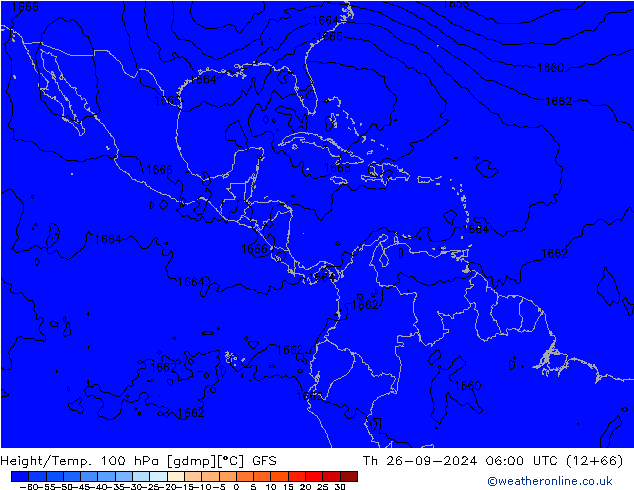 Hoogte/Temp. 100 hPa GFS do 26.09.2024 06 UTC