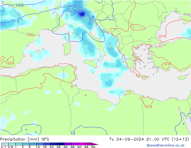 precipitação GFS Ter 24.09.2024 00 UTC