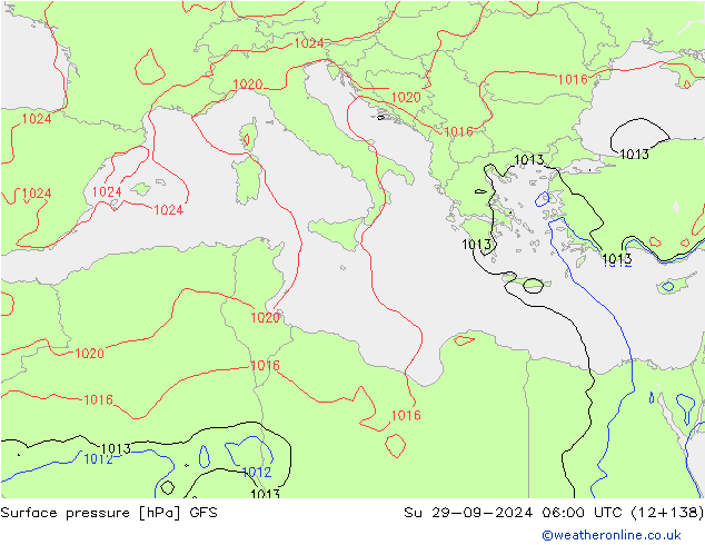 GFS: Вс 29.09.2024 06 UTC