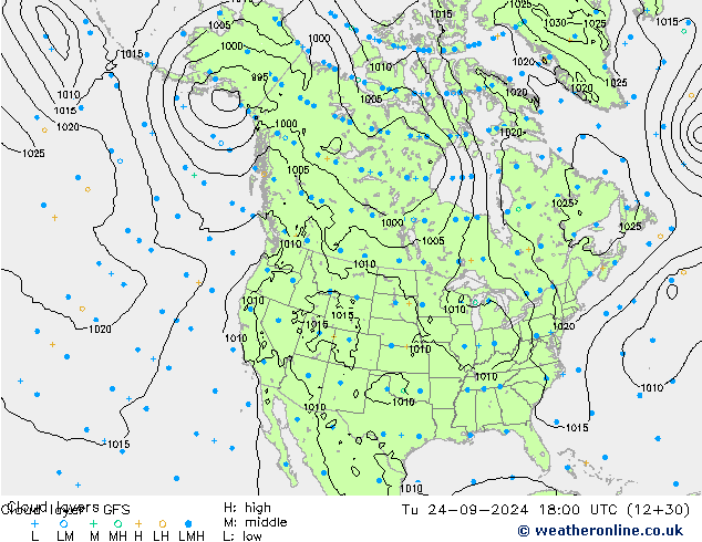 Cloud layer GFS  24.09.2024 18 UTC