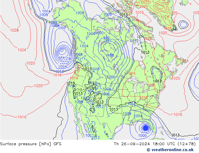 GFS: Per 26.09.2024 18 UTC