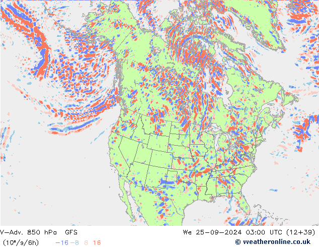 V-Adv. 850 hPa GFS wo 25.09.2024 03 UTC