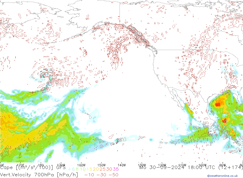 Cape GFS Mo 30.09.2024 18 UTC