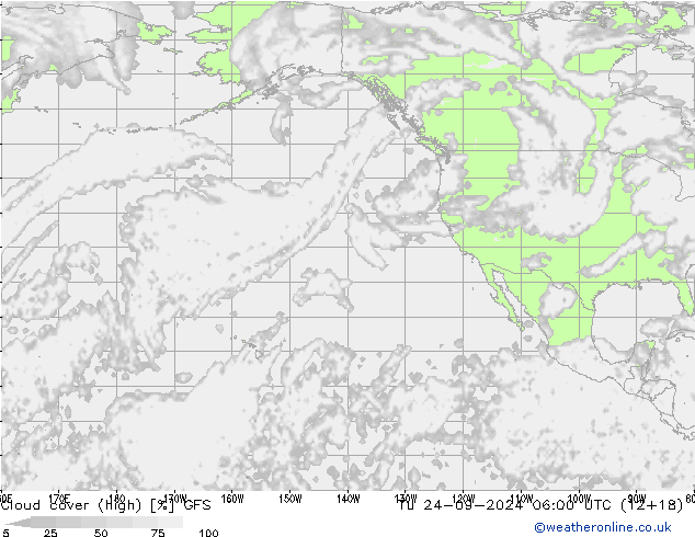 vysoký oblak GFS Út 24.09.2024 06 UTC