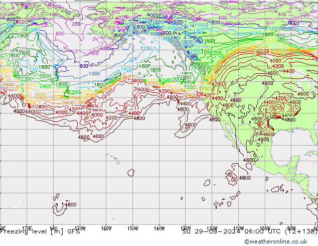 Freezing level GFS Su 29.09.2024 06 UTC