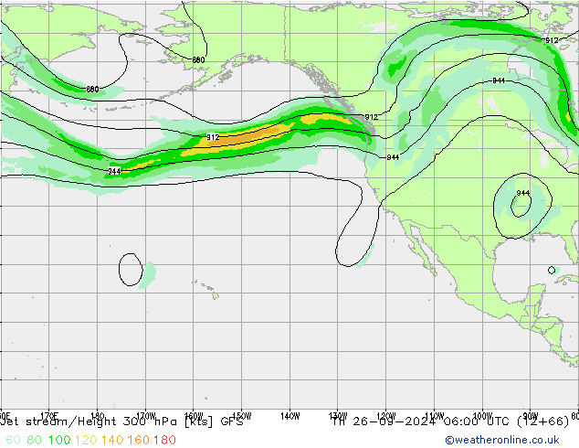 Jet Akımları GFS Per 26.09.2024 06 UTC