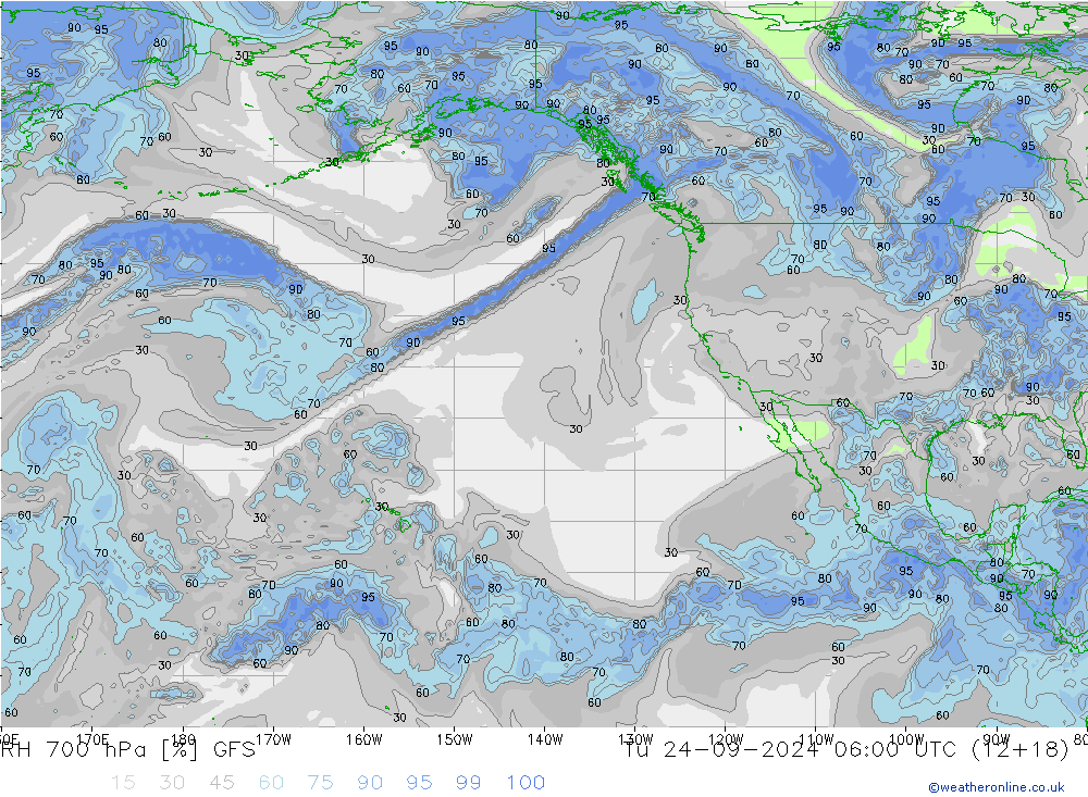 RV 700 hPa GFS di 24.09.2024 06 UTC