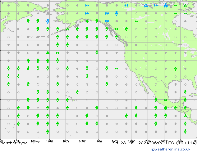 Weather type GFS Sa 28.09.2024 06 UTC