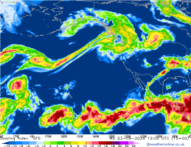 Soaring Index GFS Mo 23.09.2024 12 UTC