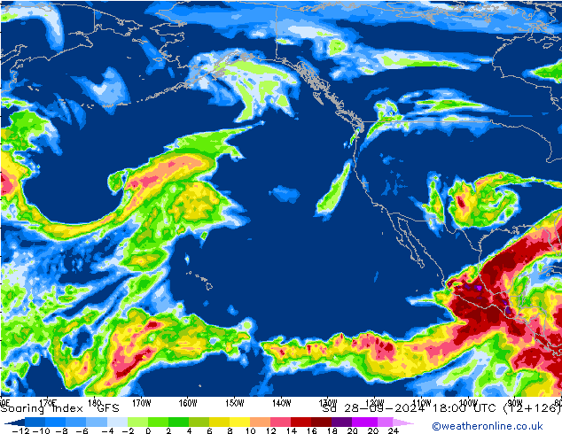 Soaring Index GFS so. 28.09.2024 18 UTC