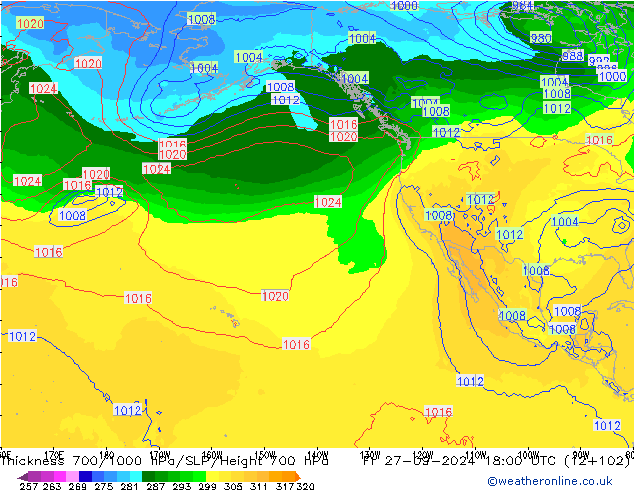 Thck 700-1000 hPa GFS September 2024