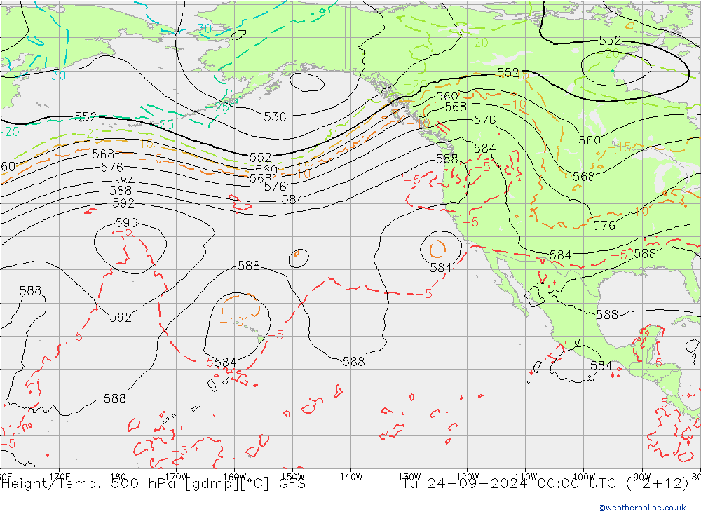 Géop./Temp. 500 hPa GFS mar 24.09.2024 00 UTC