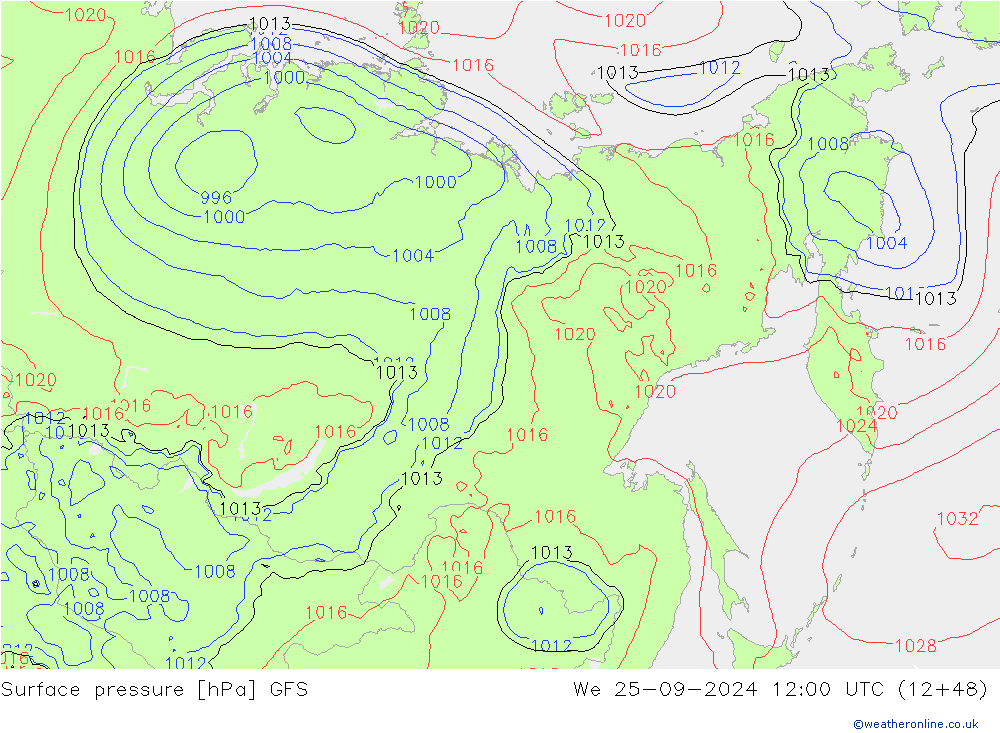 pressão do solo GFS Setembro 2024