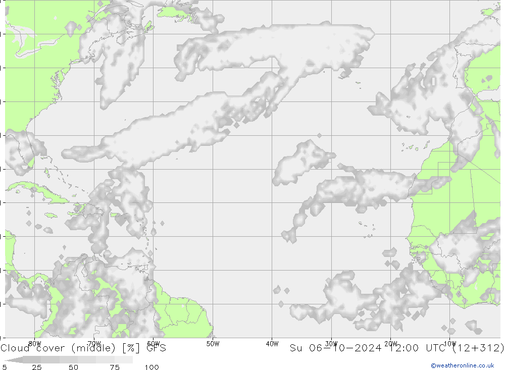 nuvens (médio) GFS Dom 06.10.2024 12 UTC