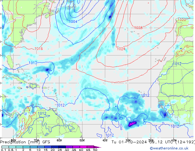 GFS: Tu 01.10.2024 12 UTC