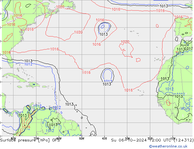 GFS: Вс 06.10.2024 12 UTC