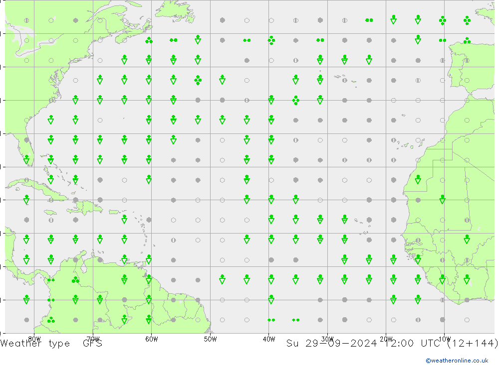 Weather type GFS Ne 29.09.2024 12 UTC