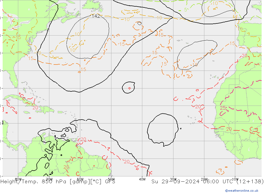 Z500/Rain (+SLP)/Z850 GFS Su 29.09.2024 06 UTC