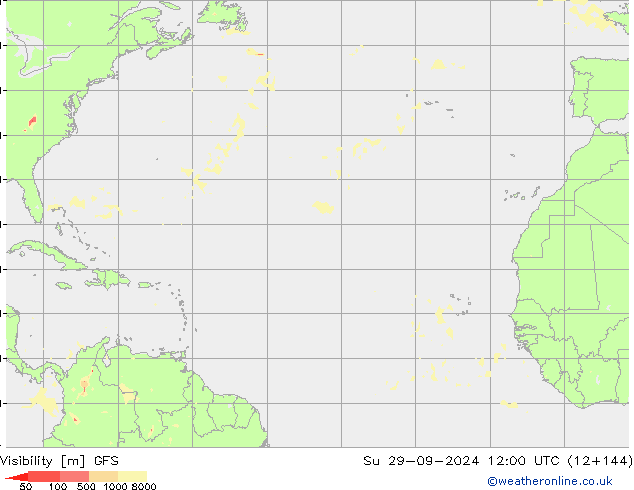 widzialność GFS nie. 29.09.2024 12 UTC