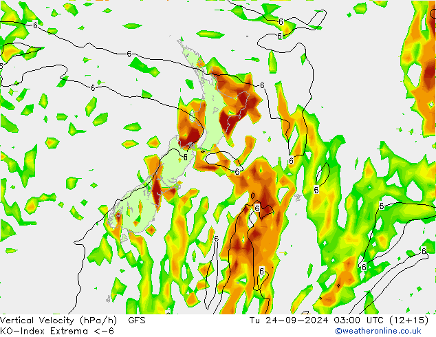 Convection-Index GFS Tu 24.09.2024 03 UTC