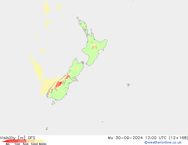 Visibilité GFS lun 30.09.2024 12 UTC