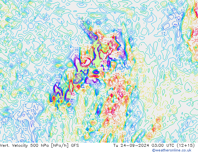 Vert. Velocity 500 hPa GFS Tu 24.09.2024 03 UTC