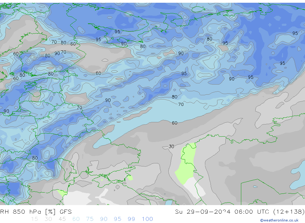 RV 850 hPa GFS zo 29.09.2024 06 UTC