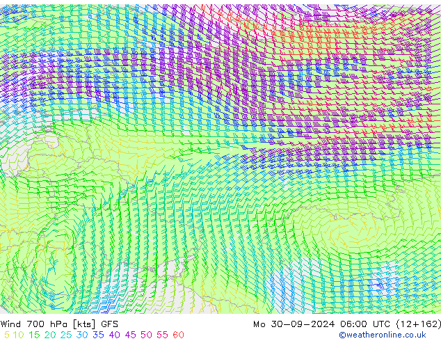  700 hPa GFS  30.09.2024 06 UTC