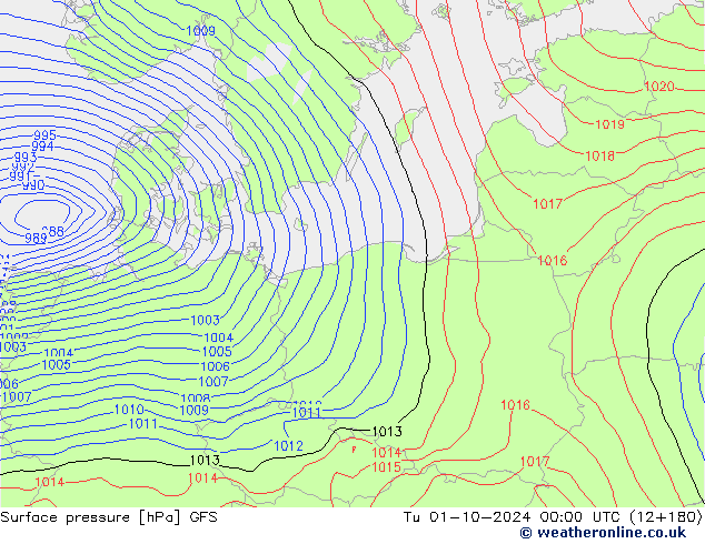 GFS: Tu 01.10.2024 00 UTC