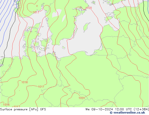 GFS: We 09.10.2024 12 UTC