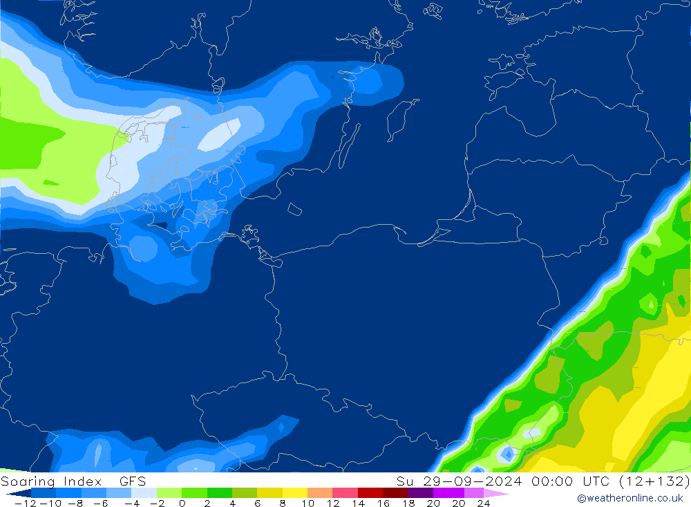 Yükselme İndeksi GFS Paz 29.09.2024 00 UTC