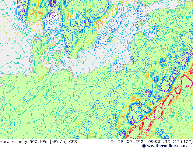 Vert. Velocity 500 hPa GFS  29.09.2024 00 UTC