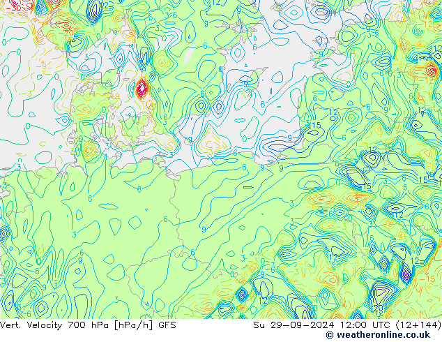 Vert. Velocity 700 hPa GFS Ne 29.09.2024 12 UTC