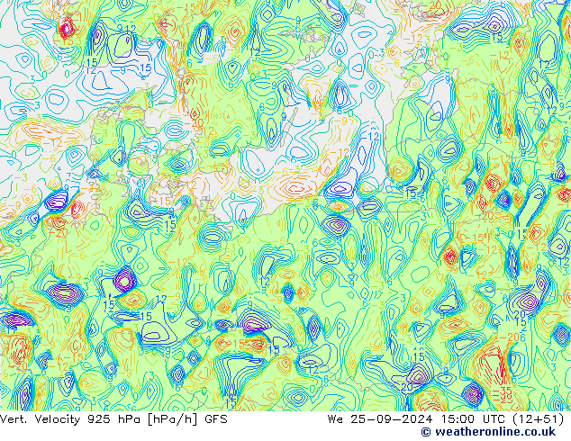 Vert. Velocity 925 hPa GFS We 25.09.2024 15 UTC