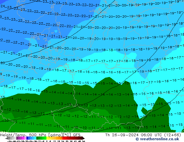 Z500/Regen(+SLP)/Z850 GFS do 26.09.2024 06 UTC