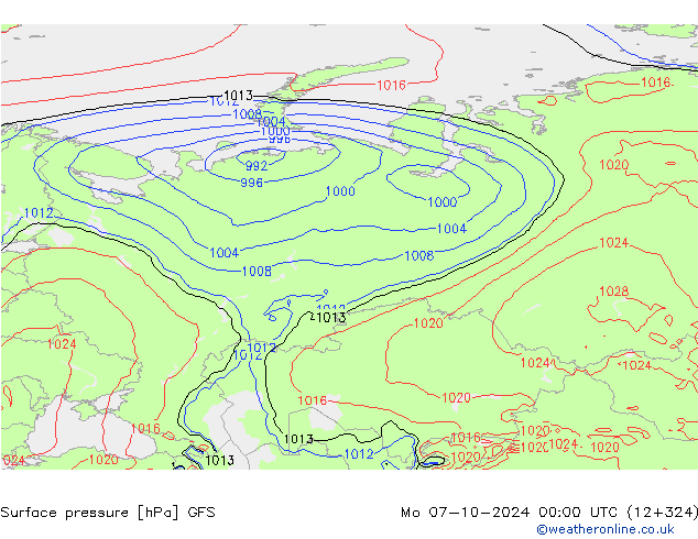 GFS: пн 07.10.2024 00 UTC