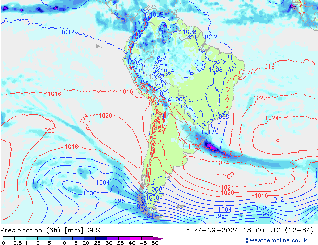 Z500/Rain (+SLP)/Z850 GFS пт 27.09.2024 00 UTC