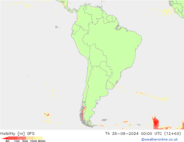 visibilidade GFS Qui 26.09.2024 00 UTC