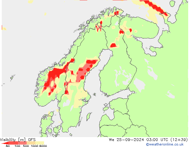 Visibilità GFS mer 25.09.2024 03 UTC