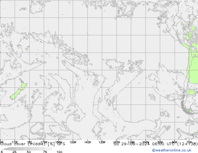 Nubi medie GFS dom 29.09.2024 06 UTC