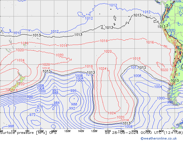 GFS: sab 28.09.2024 00 UTC