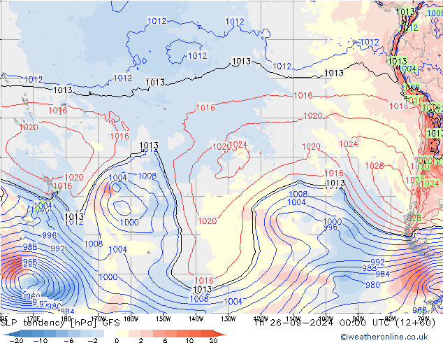 tendencja GFS czw. 26.09.2024 00 UTC