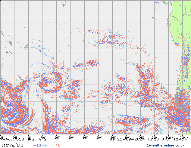 V-Adv. 850 hPa GFS Mi 25.09.2024 18 UTC