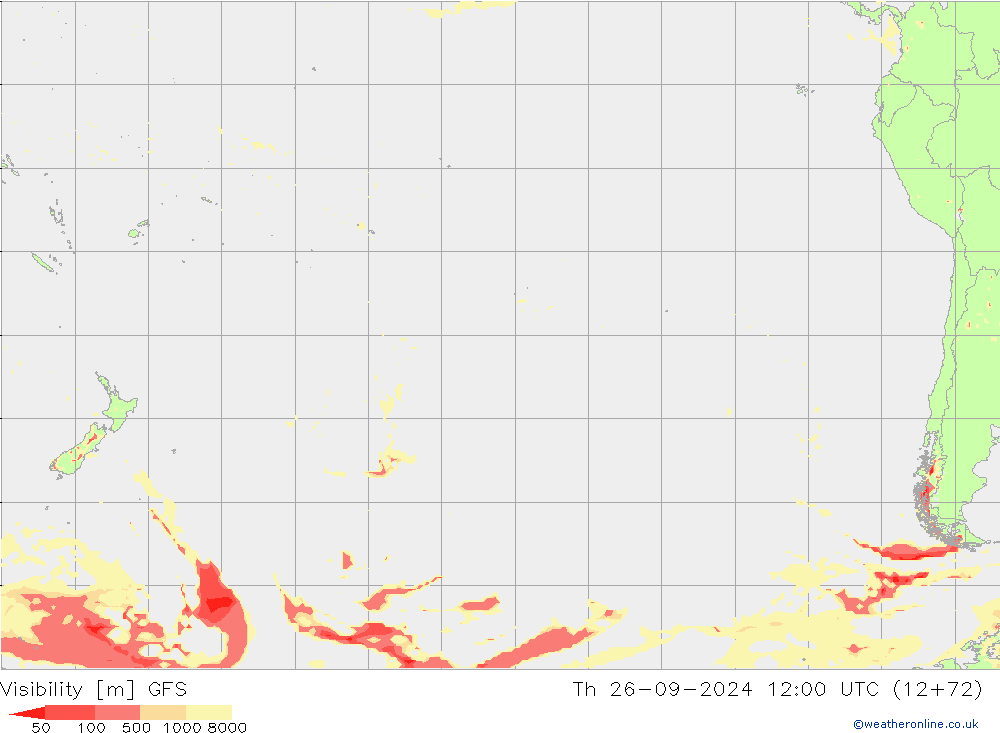 Visibility GFS Th 26.09.2024 12 UTC