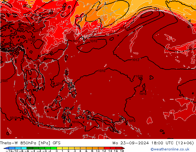 Theta-W 850hPa GFS  2024