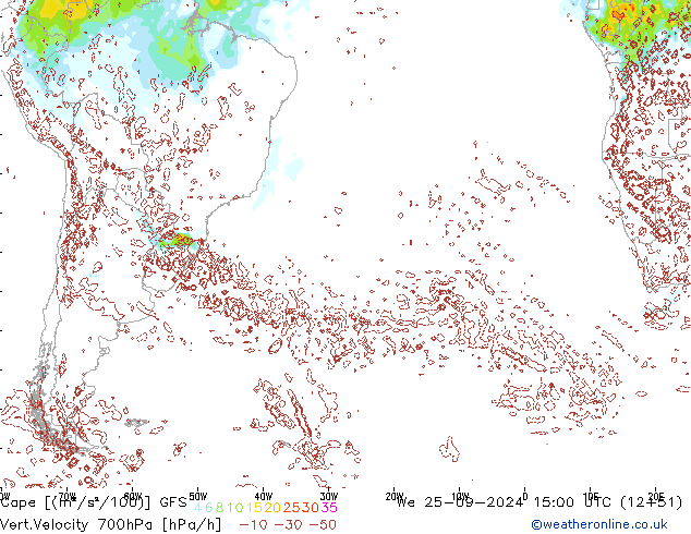 Cape GFS  25.09.2024 15 UTC