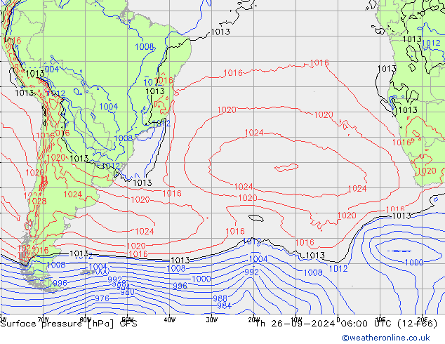 GFS: чт 26.09.2024 06 UTC